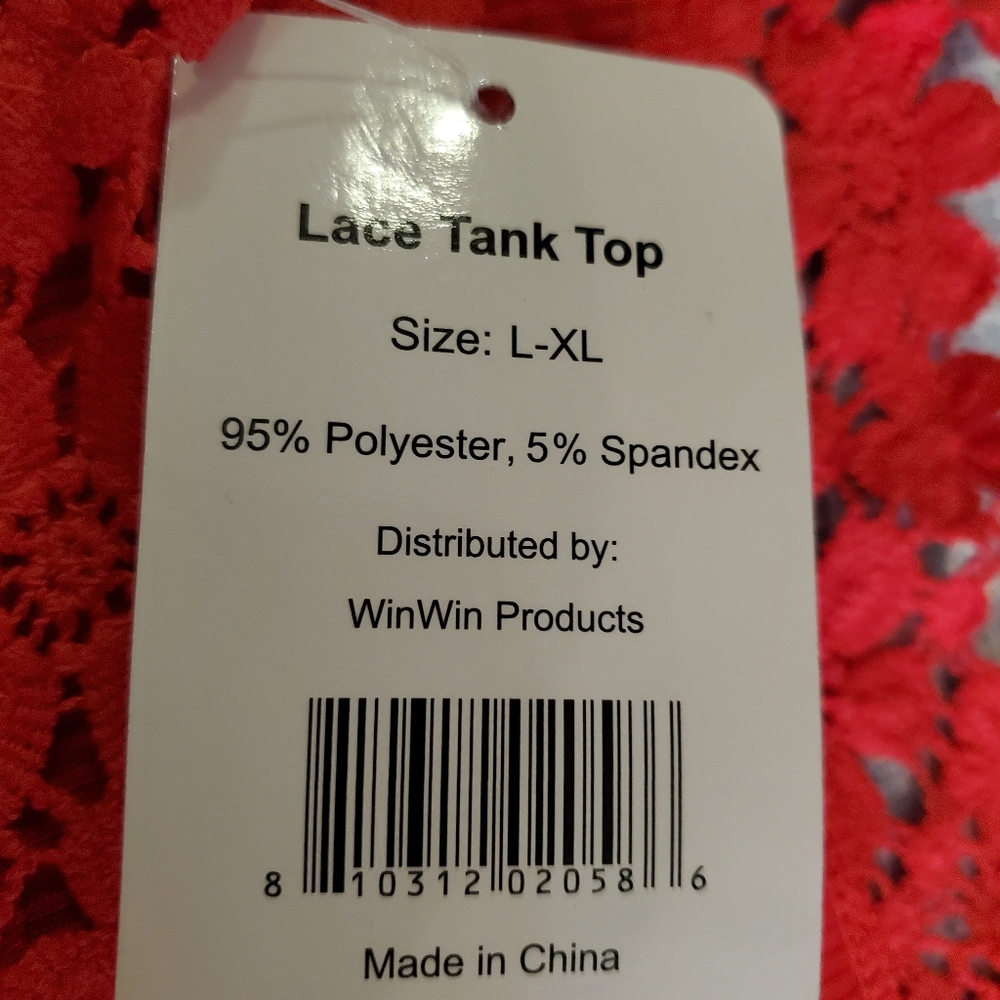 Win & Win,Red Top Tank Blouse - Picture 8 of 9
